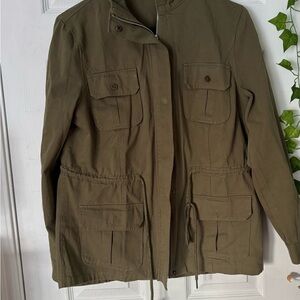 Women's Olive Military Field Jacket